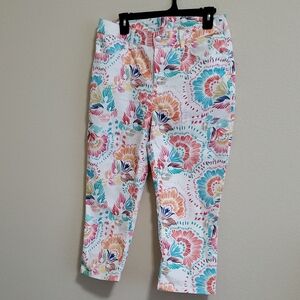Chico's Colorful Floral Women's Jeans